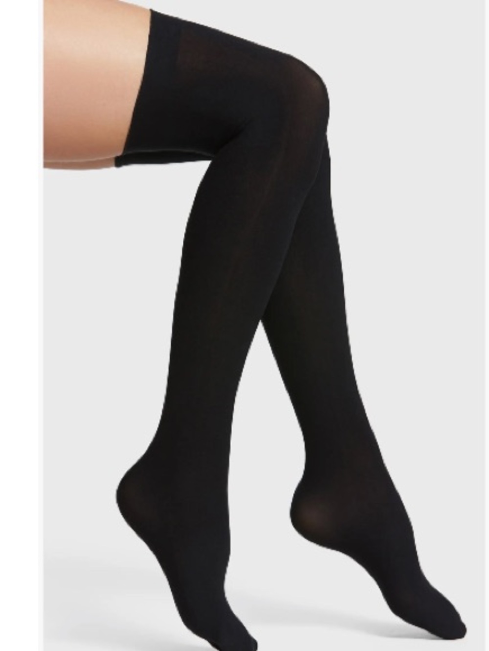 Commando Up All Night Thigh High Socks, BLACK, Small/med 4’10-5’8 90-140 lb, NWT